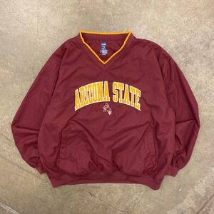 Vintage ASU Arizona State University Sun Devils NCAA Windbreaker Sweatshirt XL